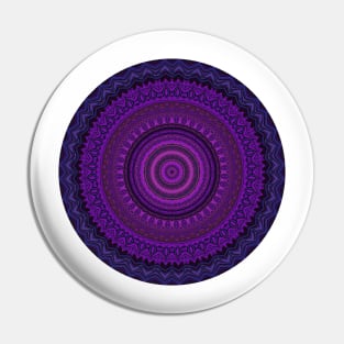 Freaky Fractal (Blue/Purple) Pin