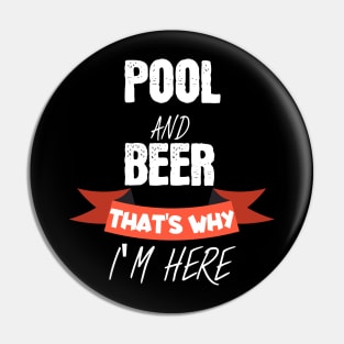 Pool and beer thats why i am here Pin