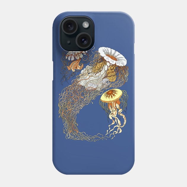 Jellyfish floats Phone Case by DashingGecko