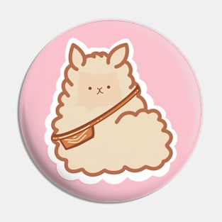 Cute Alpaca Ready for Adventure Pin