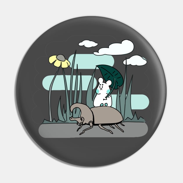 Pufipufi and the beetle Pin by pufipufi