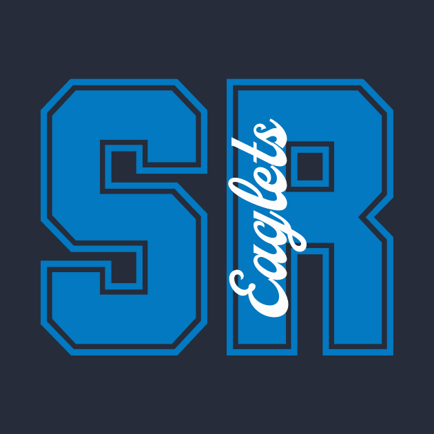 SunRidge Eaglets Collegiate Lettering Blue by SRES PTO