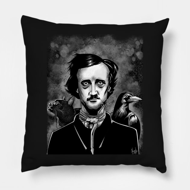 Nevermore Pillow by Hvmbertogarza