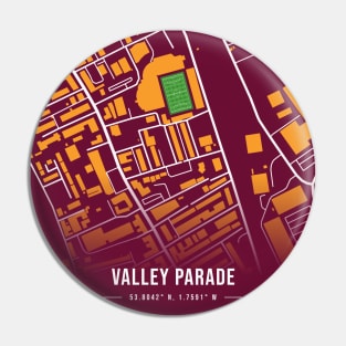 Valley Parade Map Design Pin