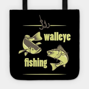 Walleye Fishing TShirt | Pike Perch Gift for Fisherman Tote