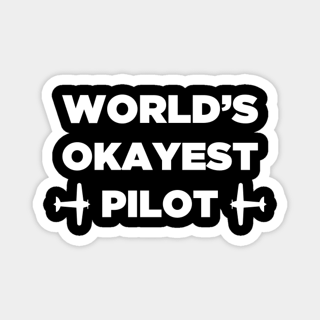 Funny Airplane Pilot Design Magnet by MeatMan