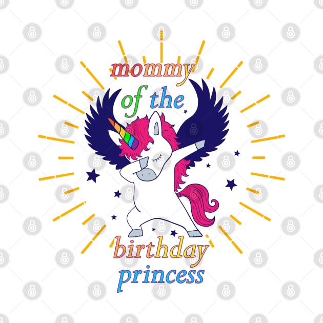 Mommy of the Birthday Princess Unicorn Girl Outfit by sarabuild