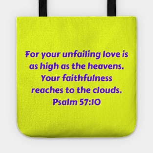 Bible Verse Psalm 57:10 Tote