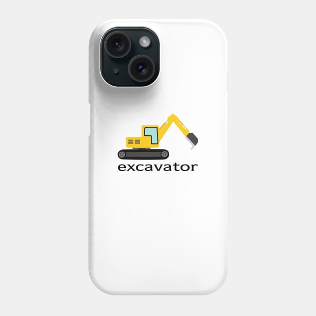 excavator Phone Case by arashbeathew