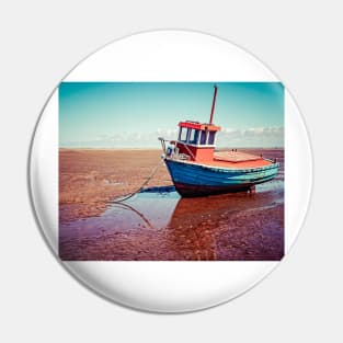 Fishing boat, Meols, Wirral, England Pin