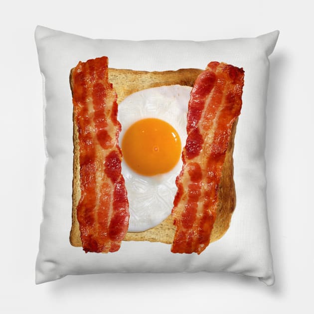 Eggs & Bacon Pillow by FlyNebula