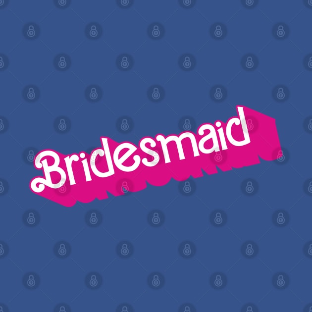 Bridesmaid Barbie logo by byb