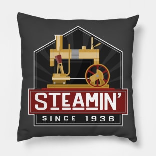 Mamod Mini Steam Engine Vintage design Pillow