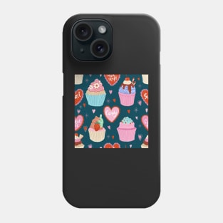 Cupcake valentine Phone Case