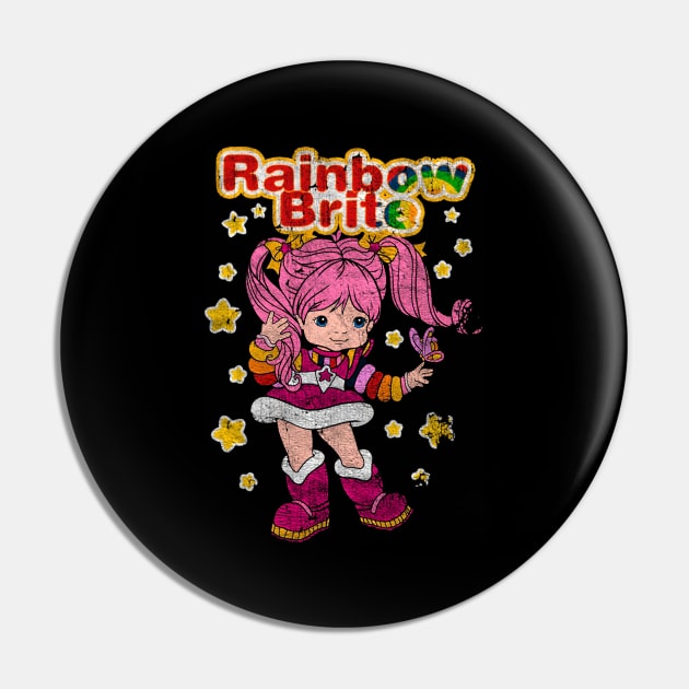 Rainbow Brite // Vintage Style Design Pin by Indanafebry