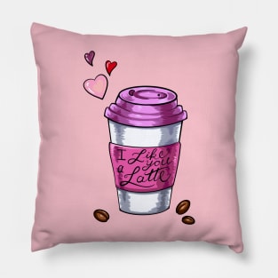 I Like You A Latte Pillow