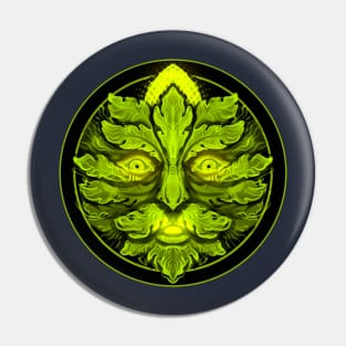 Green Man Pin