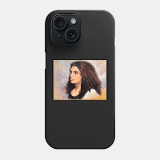 Portrait of Natalie ~ oil painting Phone Case