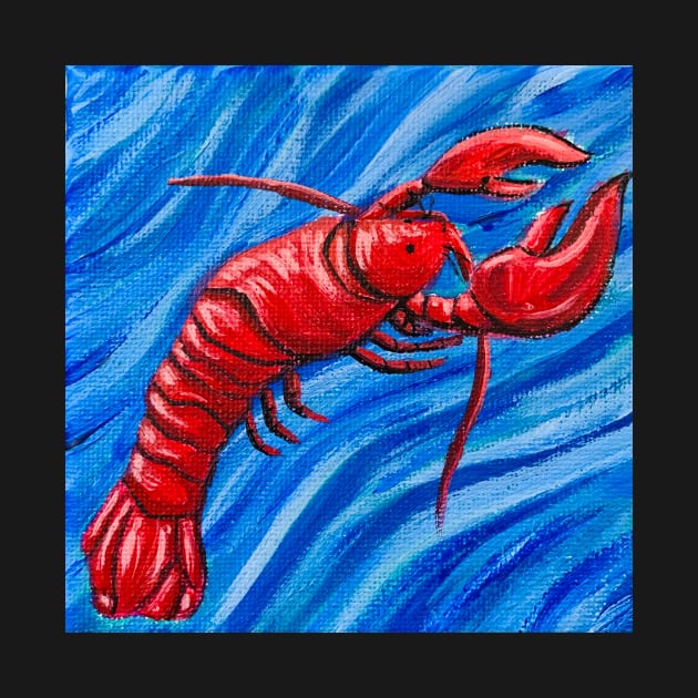 Red Lobster in the Sea by Melsasser