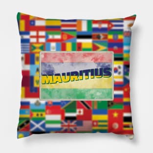 Mauritius Vintage style retro souvenir Pillow