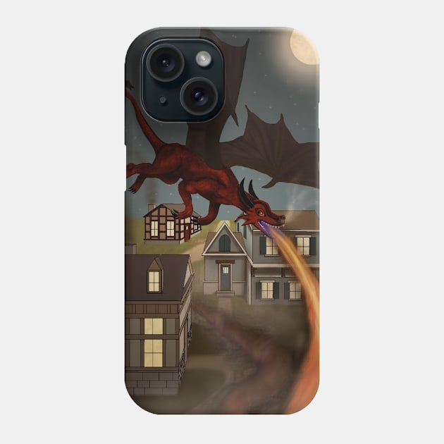 Dragon Fire Phone Case by Kaotik Sketches