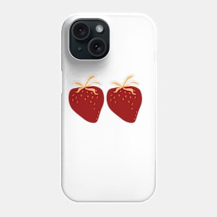 2 RED STRAWBERRY Phone Case