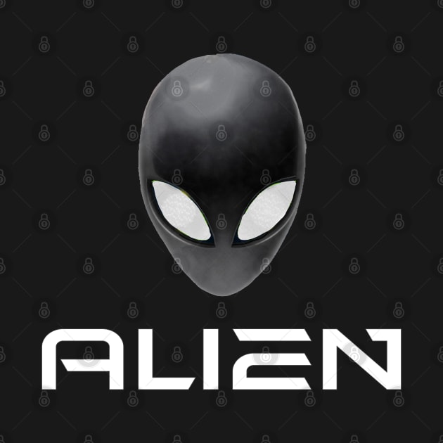 Retro Alien Extra Terrestrial  Classic UFO by PlanetMonkey