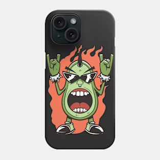 Heavy Metal Avocado Cartoon Phone Case