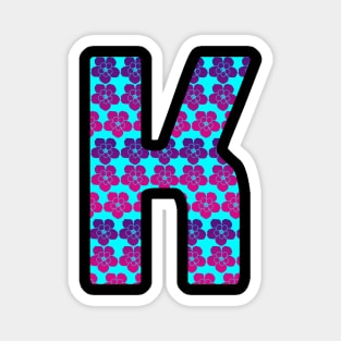 Letter K from Roses Magnet