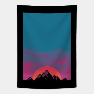 Mountain Sunset Tapestry