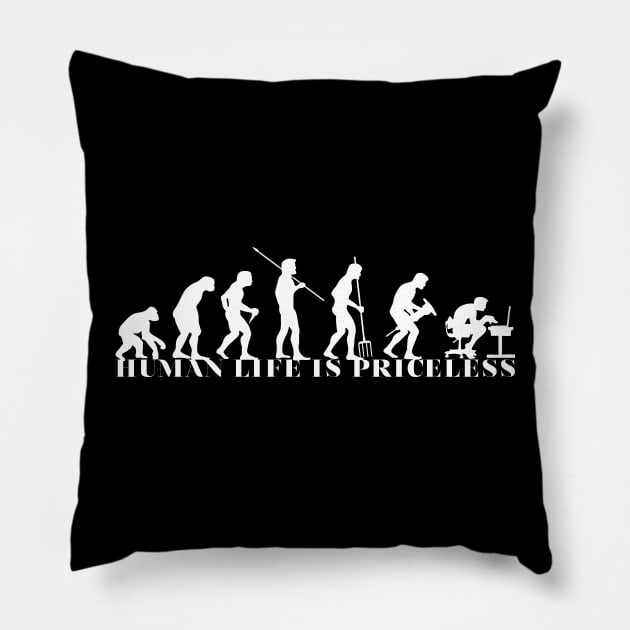 'Human Life Is Priceless' Human Trafficking Shirt Pillow by ourwackyhome