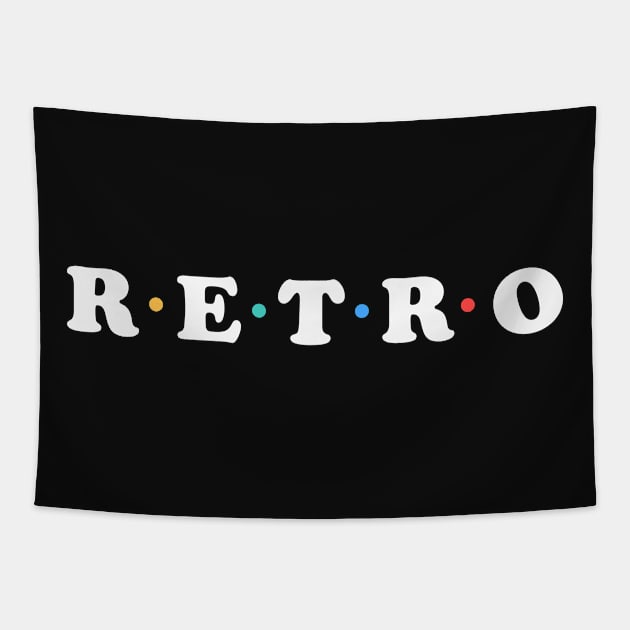 Retro style typography vintage concept Tapestry by teemarket