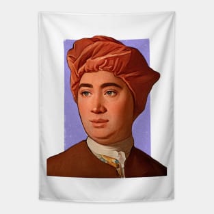 Scottish Philosopher David Hume illustration Tapestry