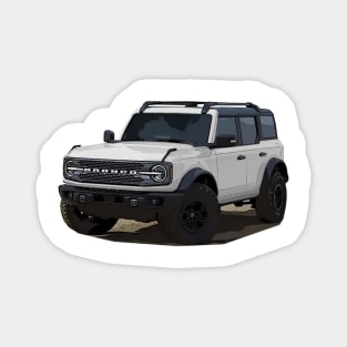 2021 Ford Bronco 4 Door Oxford White Magnet