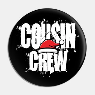 Santa Hat Cousin Family Christmas Pin