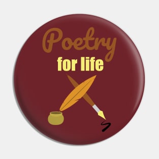 April - Poetry Month Pin