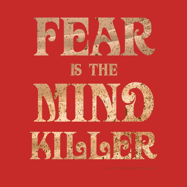 Fear Is The Mind Killer Classic Vintage Dune Quote by Dream Artworks