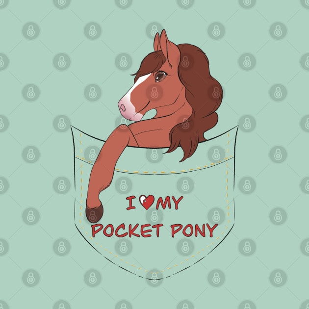 Pocket Pony (Sorrel/Chestnut Version) by skyhighrandom