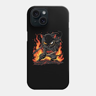 Cat Ninja Mastery Whiskered Agility Phone Case