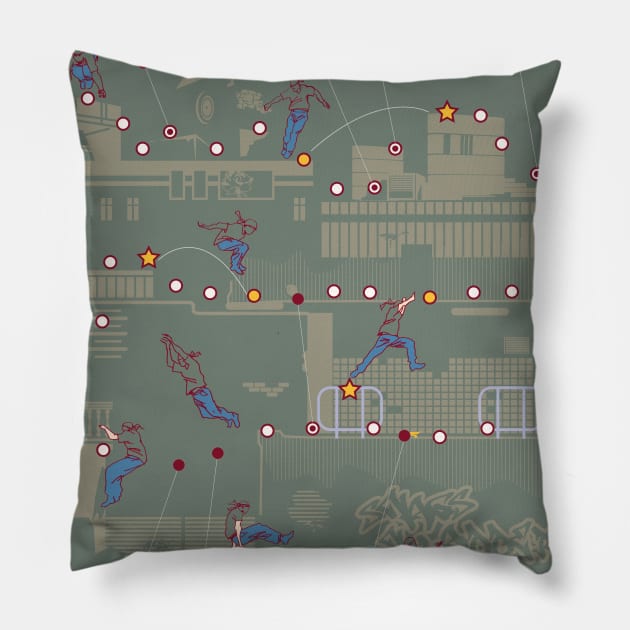 Snags and Ladders Pillow by POCTORAMA