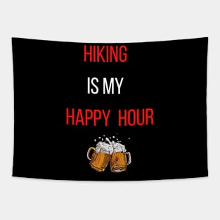 hiking is my happy hour Tapestry