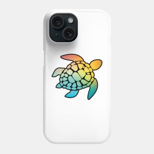 Sea Turtle Plastic Free Save The Sea Colorful Rainbow Turtles Phone Case