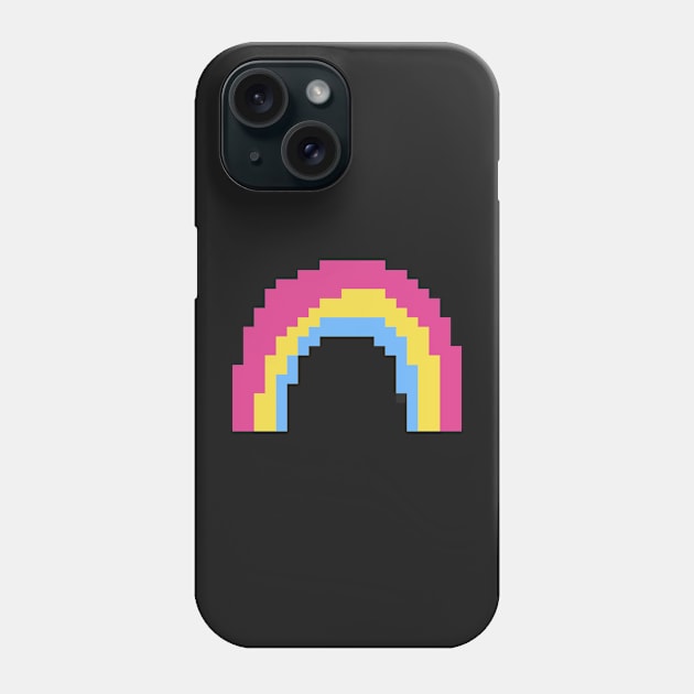 Pan Pride Rainbow Pixel Art Phone Case by christinegames