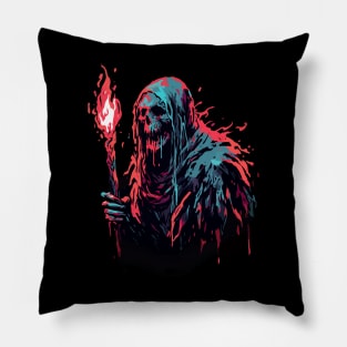 Ghoul horror lurking Pillow