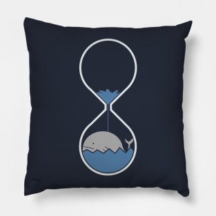 whale hourglass Pillow