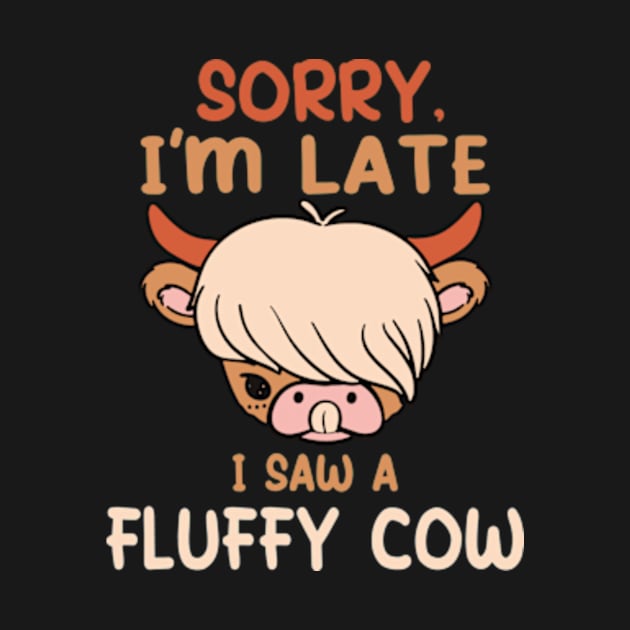 Sorry I am late, i saw a cow by David Brown