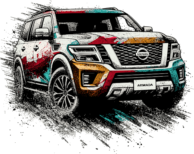 Nissan Armada Kids T-Shirt by Vehicles-Art