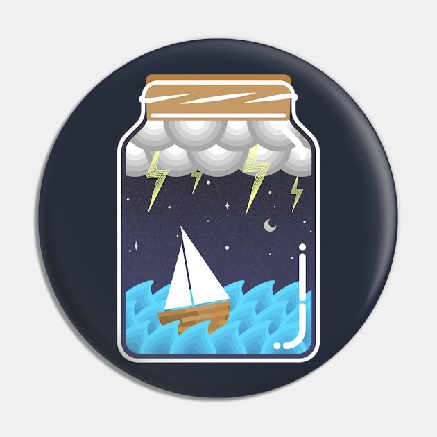 Sea in a bottle Pin by guidogokraw