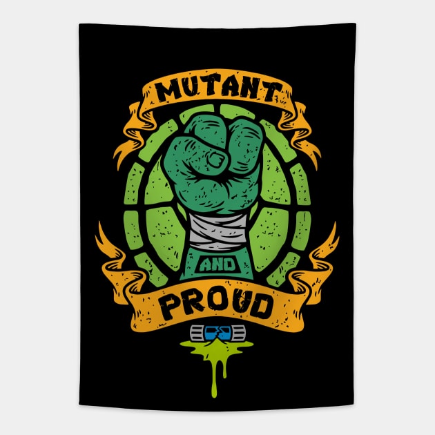 Mutant And Proud Tapestry by Vault Emporium