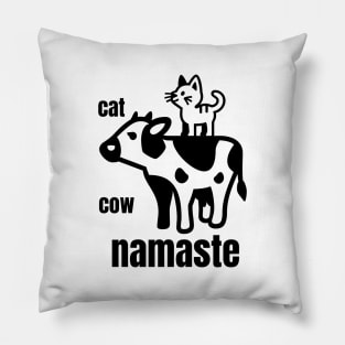 Cat Cow Yoga Poses Pillow